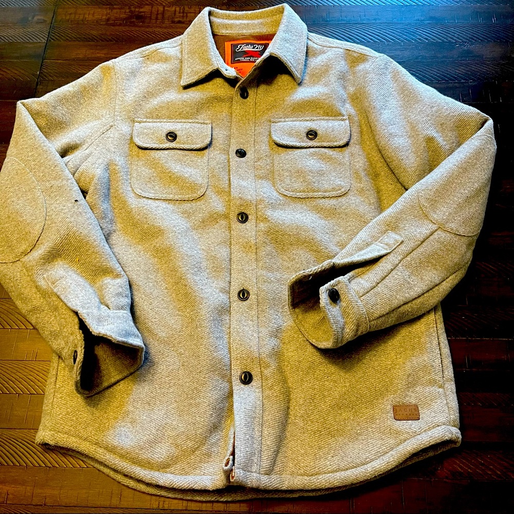 JACHS NY Sherpa Lined Wool Blend Jacket